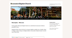 Desktop Screenshot of brunswickbaptistchurch.org.au