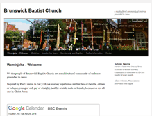 Tablet Screenshot of brunswickbaptistchurch.org.au